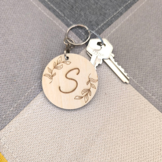 Porte clé lettre personnalisable