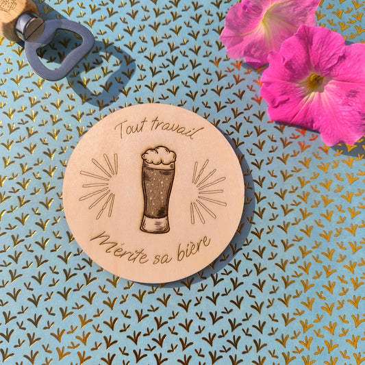 Dessous de verre - Tout travail mérite sa biÚre