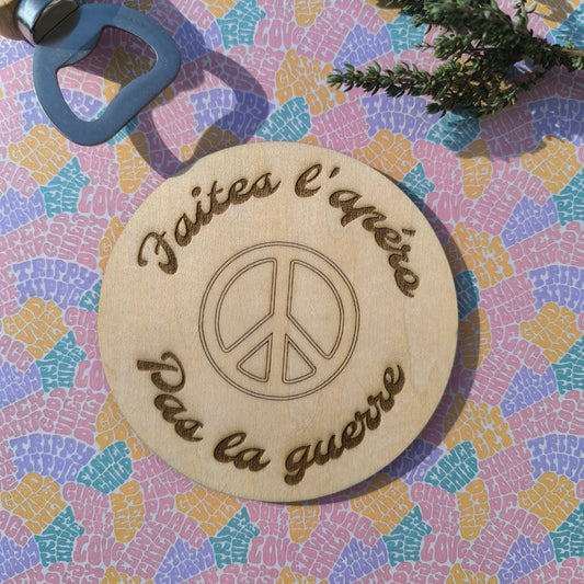 Dessous de verre - Faites l'apéro pas la guerre