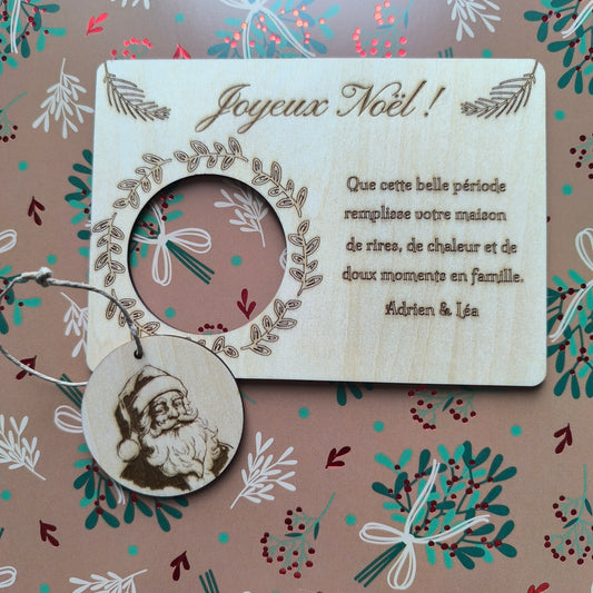 Carte postale - Ornement de sapin détachable