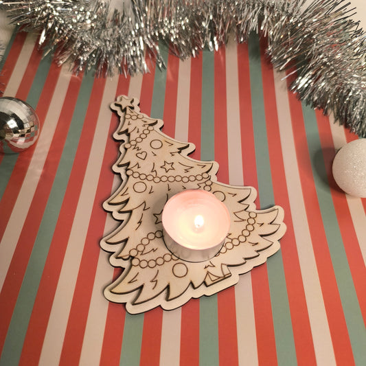 Bougeoir - Sapin de noël