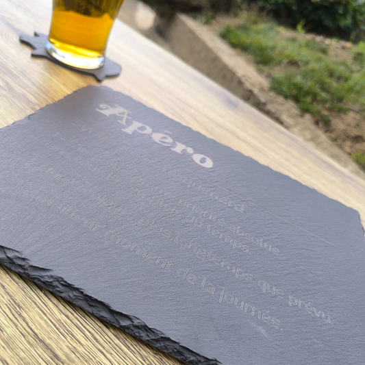 Ardoise à apéritif - "Définition : Apéro"