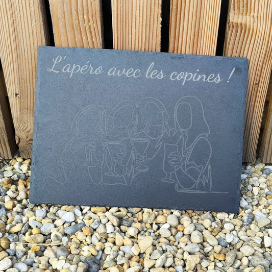 Ardoise à apéritif - "L'apéro avec les copines !"