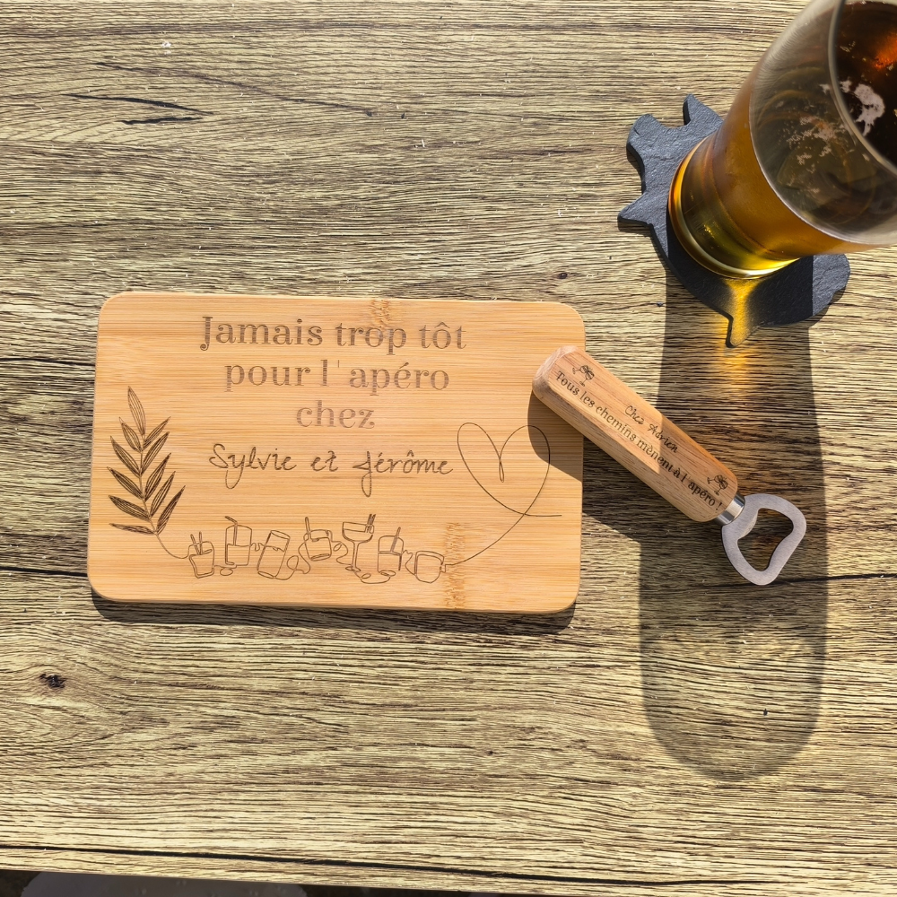 Planche apéro - "Jamais trop tôt pour l'apéro chez ..."