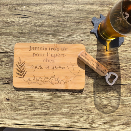 Planche apéro - "Jamais trop tÎt pour l'apéro chez ..."