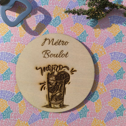 Dessous de verre - Métro - Boulot - Mojito