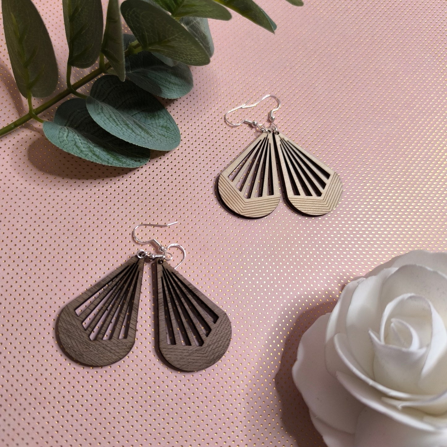 Boucles d'oreilles - Lignes solaires