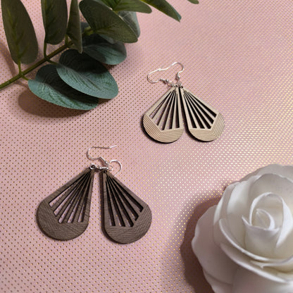 Boucles d'oreilles - Lignes solaires